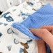 Підковдра дитяча 120х90 см для хлопчика Oh My Kids "Ретро машинки" блакитний піке