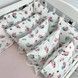 Бортики подушки 12 шт со съемными наволочками Oh My Kids "Бабочки" фланель