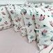 Бортики подушки 12 шт со съемными наволочками Oh My Kids "Бабочки" фланель