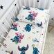 Детская простыня на резинке в кровать 120х60 см Oh My Kids "Стич"