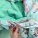 Комплект бортики+плед у дитяче ліжечко 120х60 см Oh My Kids "Единорожки на хмарках"