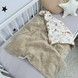 Конверт для новонародженого на виписку Oh My Kids &laquo;Лисички Совенята&raquo; бежевий