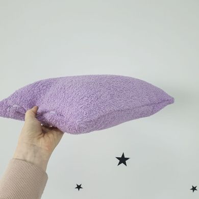 Махрова подушка в коляску Oh My Kids колір фіолетовий 35х30 см
