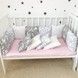 Бортики для детской кроватки Oh My Kids &laquo;Единорожки на радуге&raquo;, 12шт