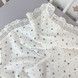Бавовняний мусліновий плед з мереживом 90х70 см Oh My Kids "Little Hearts" для фотосесії