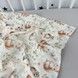 Дитяча непромокаюча пелюшка 50х70 см Oh My Kids &laquo;Лисички Совенята&raquo; бежевий