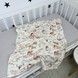 Дитяча непромокаюча пелюшка 50х70 см Oh My Kids &laquo;Лисички Совенята&raquo; бежевий