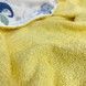 Детское банное полотенце 0-3 года 70х70 см Oh My Kids "Dino" желтое