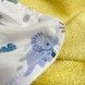 Детское банное полотенце 0-3 года 70х70 см Oh My Kids "Dino" желтое