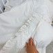 Дитяча постільна білизна з рюшами 160х80 см з підковдрою 170х105 см Oh My Kids &laquo;Dots&raquo; ранфорс молочний