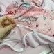 Комплект бортики+плед у дитяче ліжечко 120х60 см Oh My Kids "Единорожки" рожевий