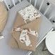 Натуральний дитячий конверт на виписку Oh My Kids &laquo;Лисички Совенята&raquo; бежевий