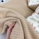 Натуральний дитячий конверт на виписку Oh My Kids &laquo;Лисички Совенята&raquo; бежевий