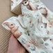 Натуральний дитячий конверт на виписку Oh My Kids &laquo;Лисички Совенята&raquo; бежевий