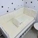 Однотонные бортики в детскую кроватку 120х60 см Oh My Kids Молочный