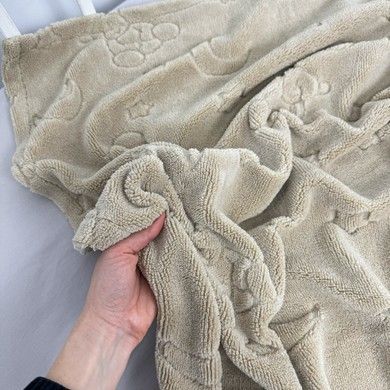 Детский плед-покрывало 100х80 см велсофт "Мишки" бежевый