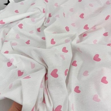 Набор фланелевых пеленок 2 шт 100х80 см Oh My Kids "Розовые сердечки"