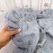 Подарунковий мусліновий плед з рюшами 90х70 см Oh My Kids "Сад" колір джинс