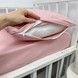 Сатиновый однотонный комплект в кроватку Oh My Kids "Розово-пудровый"