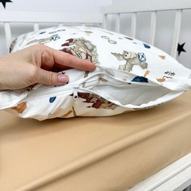 Дитяча постільна білизна в полуторне ліжко 190х90 см Oh My Kids &laquo;Harry Potter&raquo; бежевий