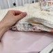 Натуральна дитяча підковдра 120х90 см для дівчинки Oh My Kids "Лисички Зайчики" молочне піке