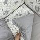 Сатиновий постільний набір у дитяче ліжечко 120х60 см Oh My Kids "Ведмедики"