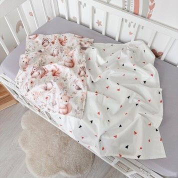Набір водонепроникних пелюшок пелюшок 2 шт Oh My Kids "Звірята" бежевий