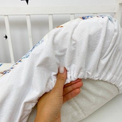 Дитяче непромокаюче простирадло 120х60 см Oh My Kids "Повітряні кульки"