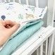 Сатинова постільна білизна в ліжечко 120х60 см Oh My Kids &laquo;Динозаври&raquo;