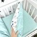 Сатинова постільна білизна в ліжечко 120х60 см Oh My Kids &laquo;Динозаври&raquo;