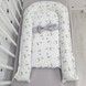 Натуральний кокон з кокосовим матрацом 6 см Oh My Kids "Milk bottle"