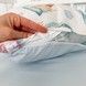 Комплект постільної білизни для ліжка 120х60 см для хлопчика Oh My Kids &laquo;Паровозики&raquo; блакитний