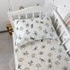 Наволочка з мусліну 40х60 см Oh My Kids "Dragonfly" блакитний