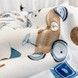 Пододеяльник детский натуральный 105х140 см Oh My Kids "Ретро машинки" голубой