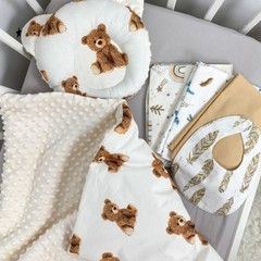 Подарочный комплект для новорожденного "Мишки" бежевый