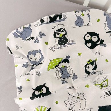 Дитячі водонепроникні пелюшки, набір 2 шт Oh My Kids "Совенята"