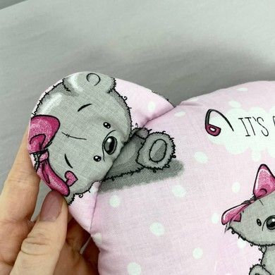 Подушечка позиционер для новорождённых Oh My Kids &laquo;Мишки&raquo; розовый