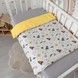 Плед зі зйомним утеплювачем 100х80 см у дитяче ліжечко Oh My Kids &laquo;Ракети&raquo; жовтий