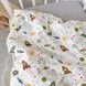 Плед зі зйомним утеплювачем 100х80 см у дитяче ліжечко Oh My Kids &laquo;Ракети&raquo; жовтий