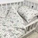 Дитяча постільна білизна в ліжечко 120х60 см Oh My Kids &ldquo;Зайчики" сірий