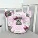 Подушечка позиционер для новорождённых Oh My Kids &laquo;Мишки&raquo; розовый