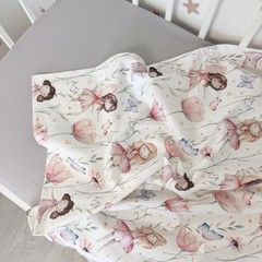 Непромокаюча пелюшка 50х70 см для дівчинки Oh My Kids &laquo;Феєчки&raquo; рожевий