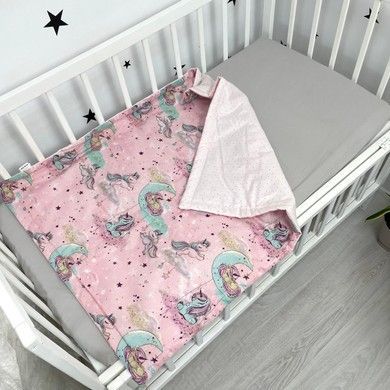 Летний конверт-плед для новорожденного Oh My Kids "Единорожки"