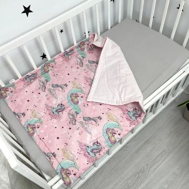 Летний конверт-плед для новорожденного Oh My Kids "Единорожки"