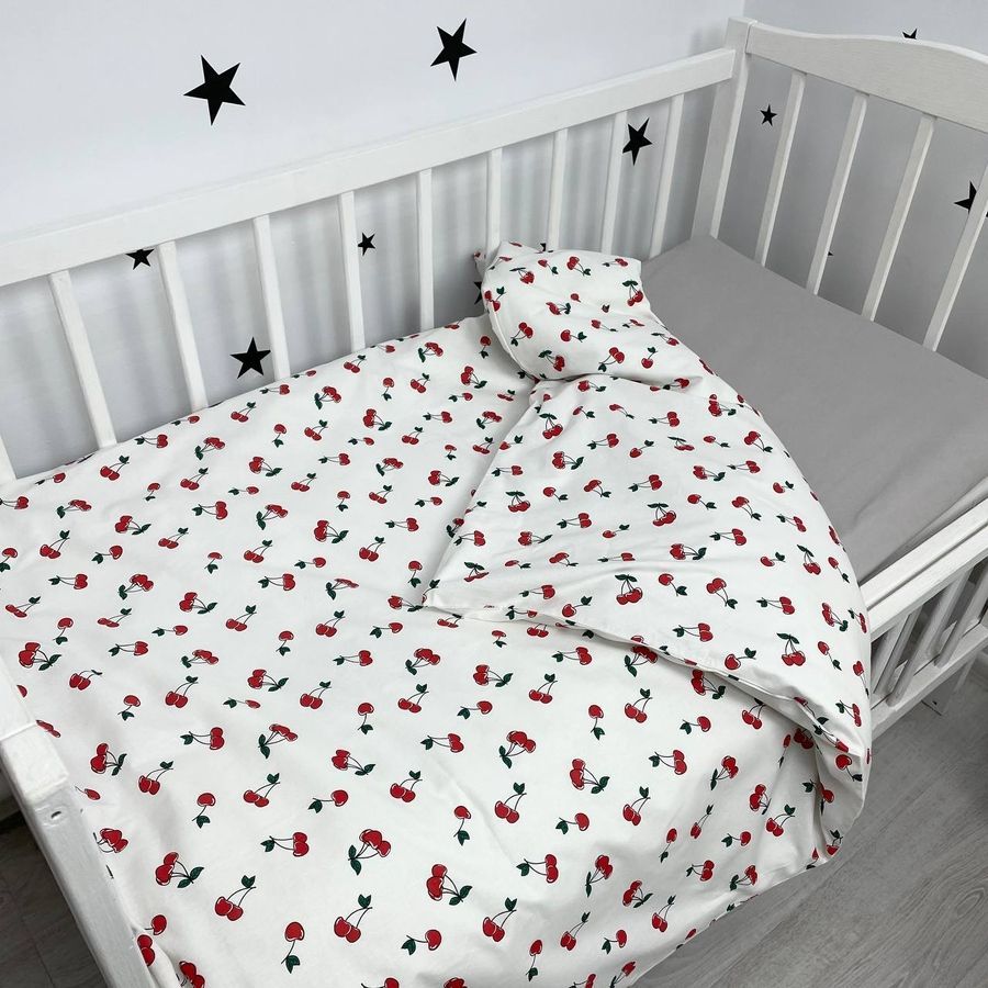 Пододеяльник детский 120х90 см Oh My Kids "Вишенки"