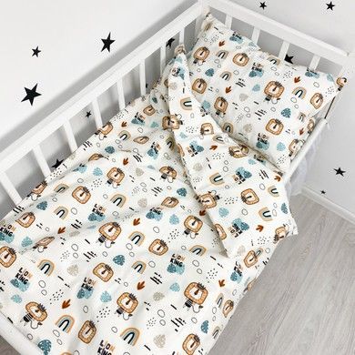 Детское фланелевое постельное бельё Oh My Kids &ldquo;Львы"