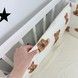 Захисні бортики зі зйомними наволочками 6 шт у дитяче ліжко Oh My Kids "Ведмедики" молочний
