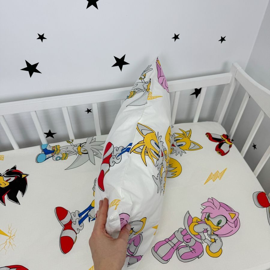 Дитяча постільна білизна для матраца 120х60 см Oh My Kids &laquo;Сонік&raquo;