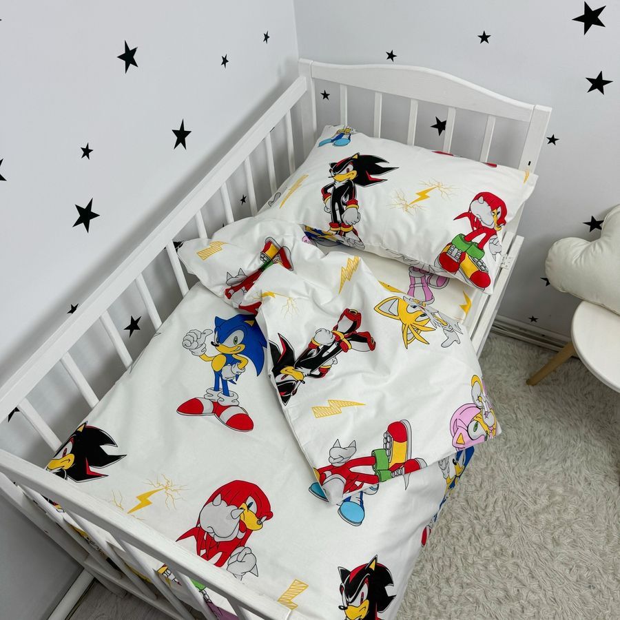 Дитяча постільна білизна для матраца 120х60 см Oh My Kids &laquo;Сонік&raquo;