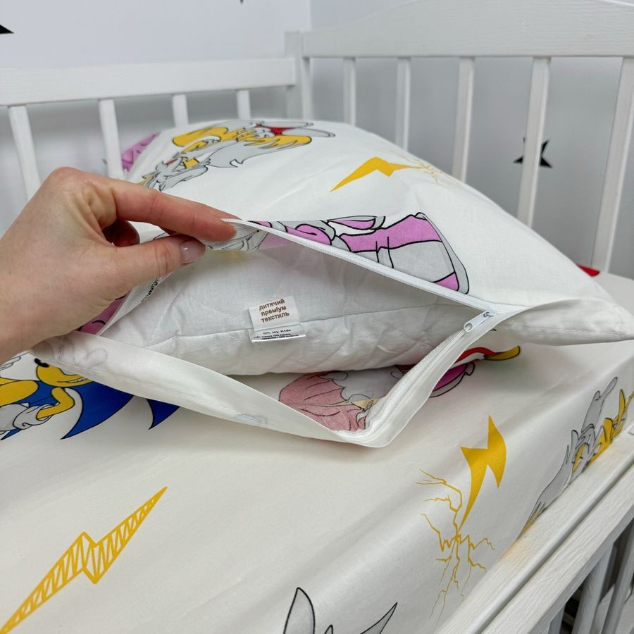 Дитяча постільна білизна для матраца 120х60 см Oh My Kids &laquo;Сонік&raquo;